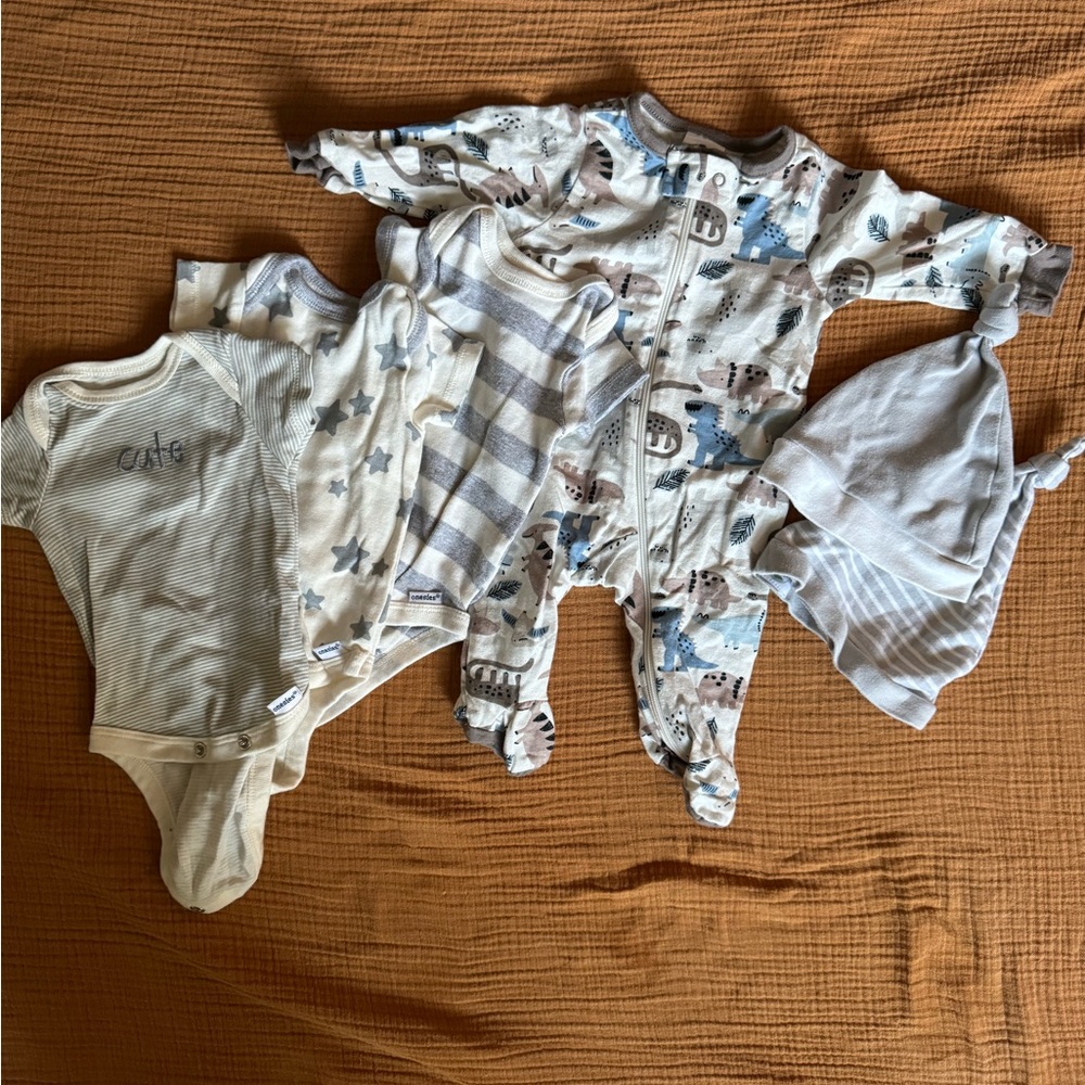 Newborn bundle organic cotton unisex boy girl